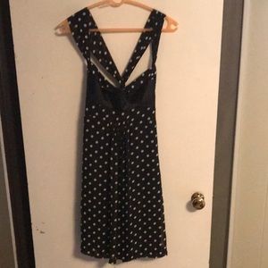 New Guess black poka dot dress